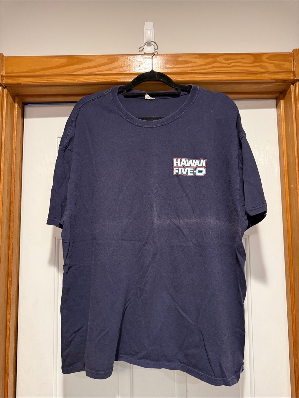 Anvil Navy Hawaii Five-O Graphic Tee - Men